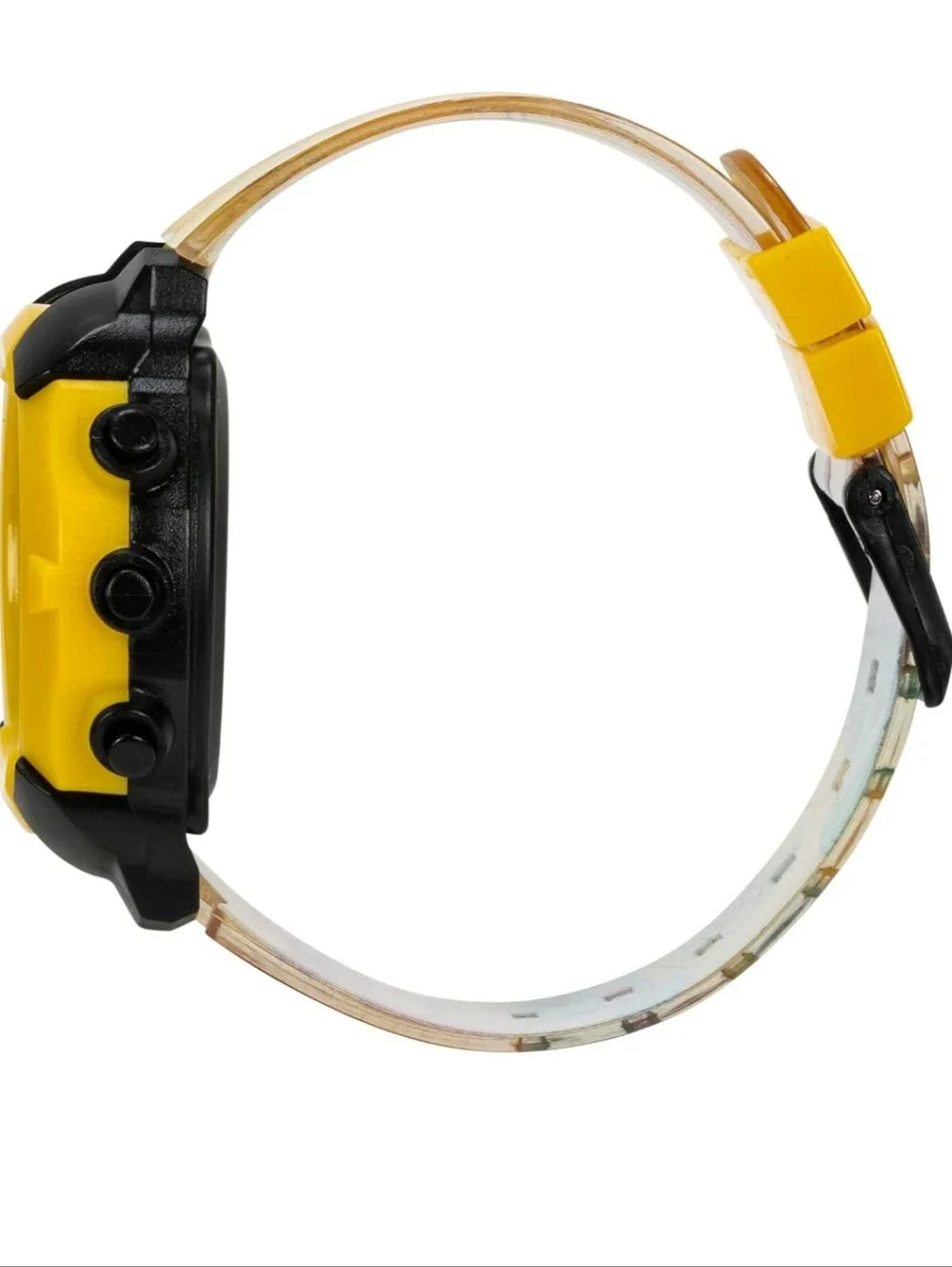 Kids Flashing LCD Watch - Yellow Charmander & Pikachu Design